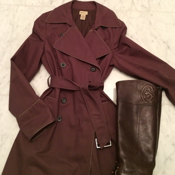Anthropologie Jackets & Blazers - Anthropologie brown rain coat size 10 runs small