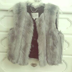 Rachel Roy fur vest