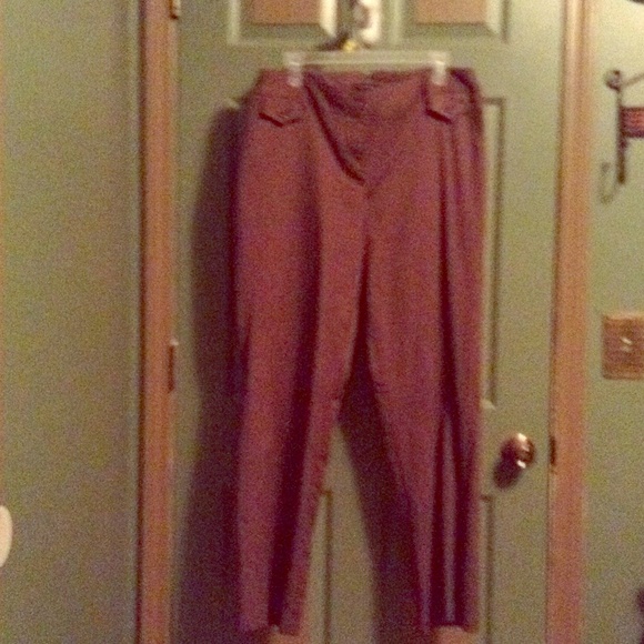 Dress slacks brown with subtle stripes