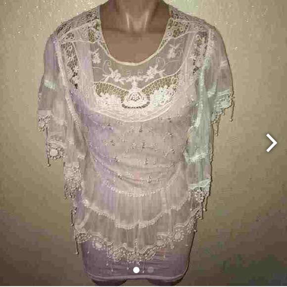Beautiful Cream Lace Top