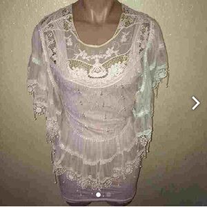 Beautiful Cream Lace Top