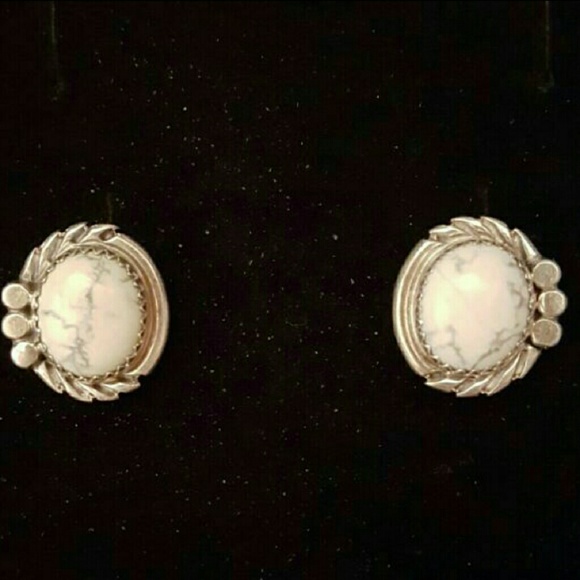 Authentic Navajo Indian Handcrafted Clip Earrings