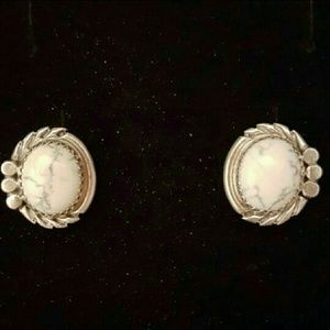 Authentic Navajo Indian Handcrafted Clip Earrings