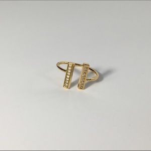 Adjustable Double Bar Ring