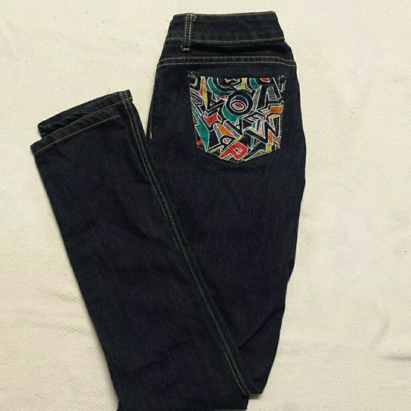 Rocawear  skinny jeans dark blue
