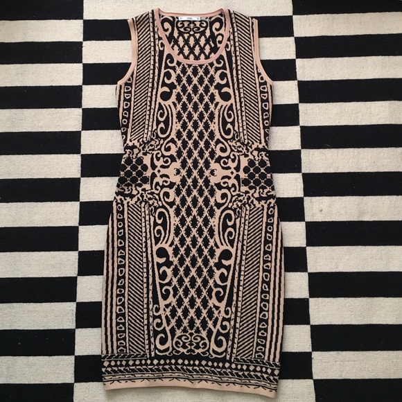 Sioni Abstract Print Sweater Dress