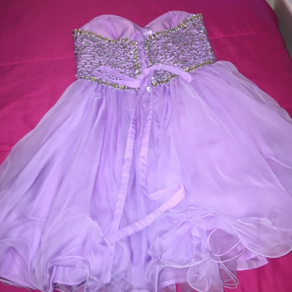 Short Prom Lilac/ light purple Dress! - Picture 2 of 2