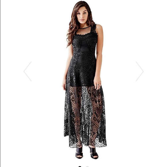 Guess Leigh Lace Maxi Dress