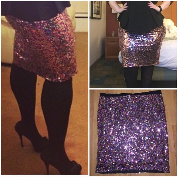 plus size sequin pencil skirts