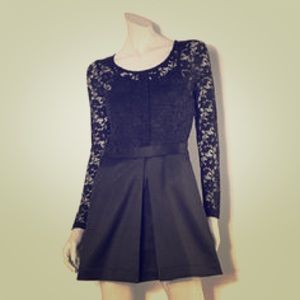 Princess Vera Wang black lace top and flare dress