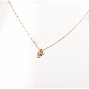 Hamsa Hand Dainty Necklace