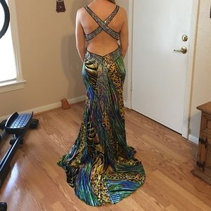 Animal Print Formal Dress Size 4