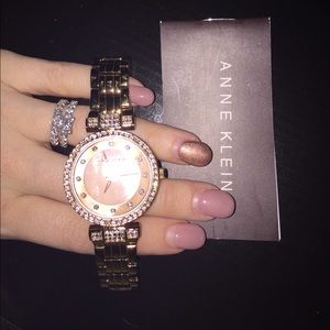 Anne Klein rose gold watch