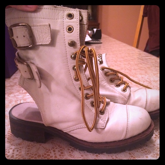 Authentic Leather Jeffrey Campbell Cut-Out Booties