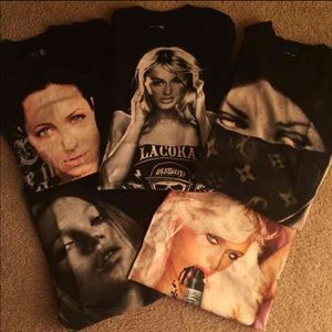 Celebrity Printed T-shirts Bundle