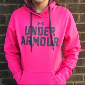 hot pink Under Armour sweatshirt