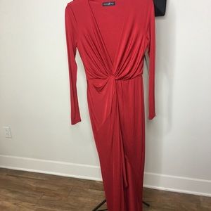 Marciano red long dress