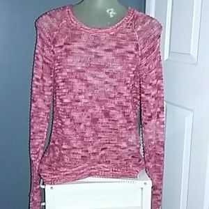 High low Lurex style stitching Top