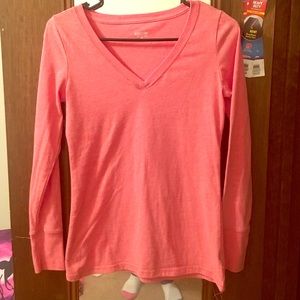 Pink long sleeve shirt