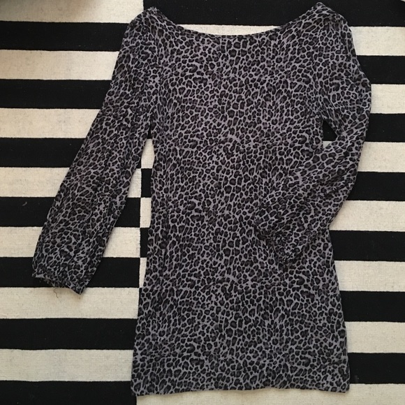 Audrey 3+1  Purple Cheetah Print Tunic