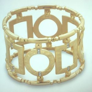 14k Gold (or SILVER!) Stretch CZ Diamond Bracelet.