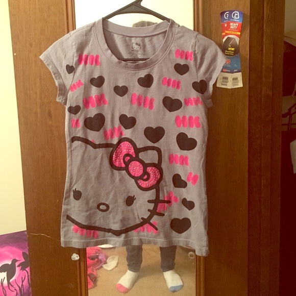 Grey Hello Kitty Shirt
