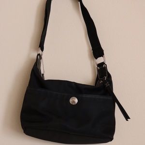 Coach black hand bag