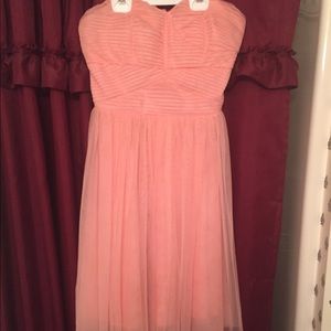 Pink short prom dress