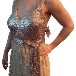 Badgley Mischka Sequin Dress
