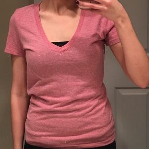 Pink v-neck