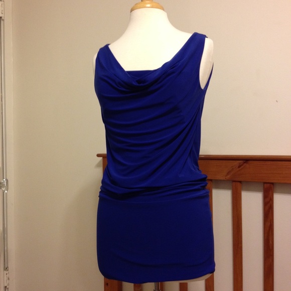 Scoop neck mini dress