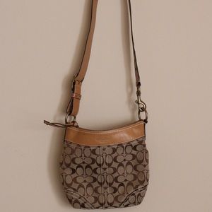 Coach tan cross body
