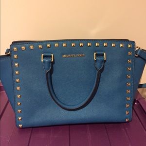 M. Kors Purse- Teal, Gold Studded