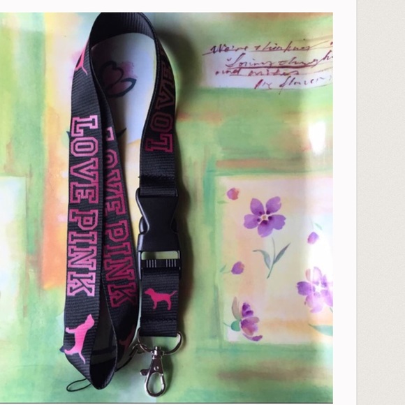 Victoria's Secret Accessories - New black VS holder lanyard