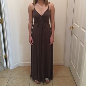 Victoria's Secret chocolate brown maxi dress