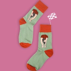 Funky Swimming lady socks