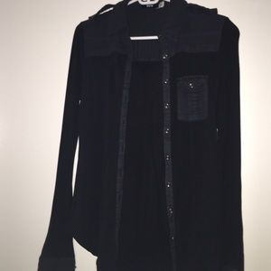 Black Button Down Shirt