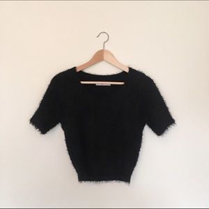 American Apparel - Fuzzy Cropped Tee- Sweater M