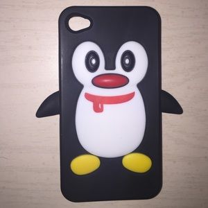 iPhone 4s penguin silicon case