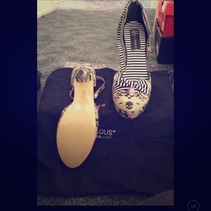 skeleton spike heels