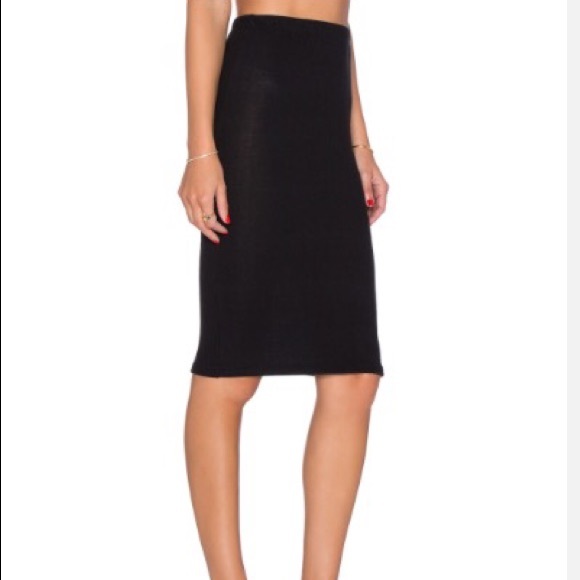 Cashmere - like texture Black Skirt NEW - Picture 3 of 4