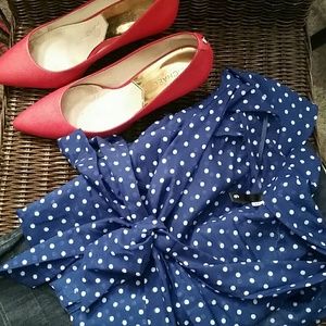 Polka dot blouse