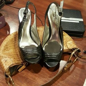 Shoes and purse Carlos Santan fold pirse