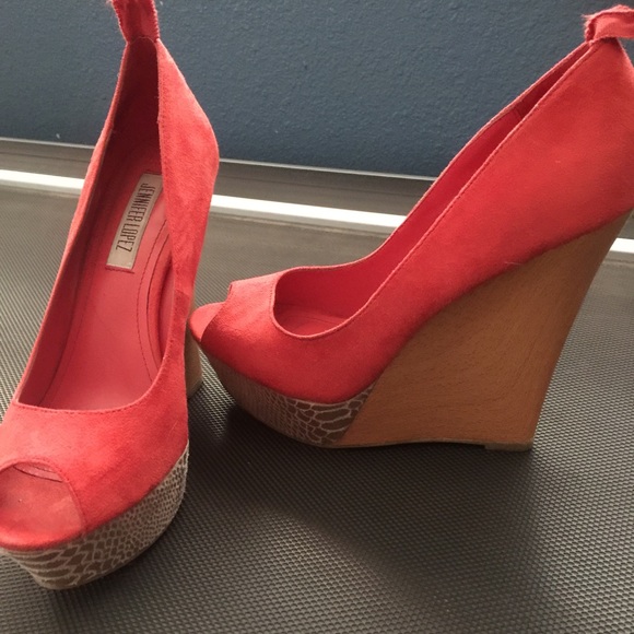 Jennifer Lopez Peep Toe Wedge