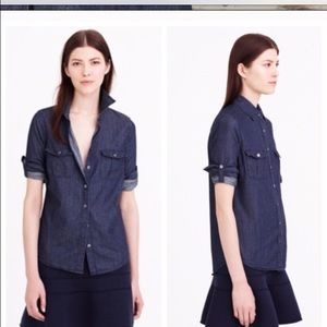Perfect denim JCrew button down
