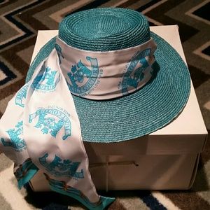 New in Box Juicy Couture Turquoise Sunhat
