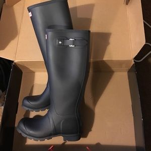 Original Tall Hunter rain boots - Navy size 6