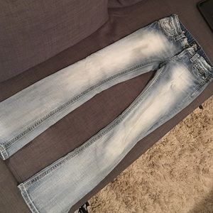 Express ReRock "barely boot" jean