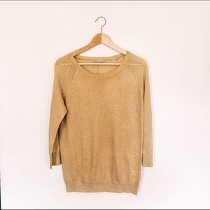 GAP Metallic Gold Sparkle Sweater