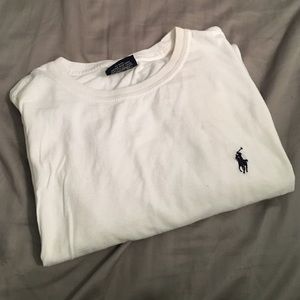 Short Sleeve White Polo